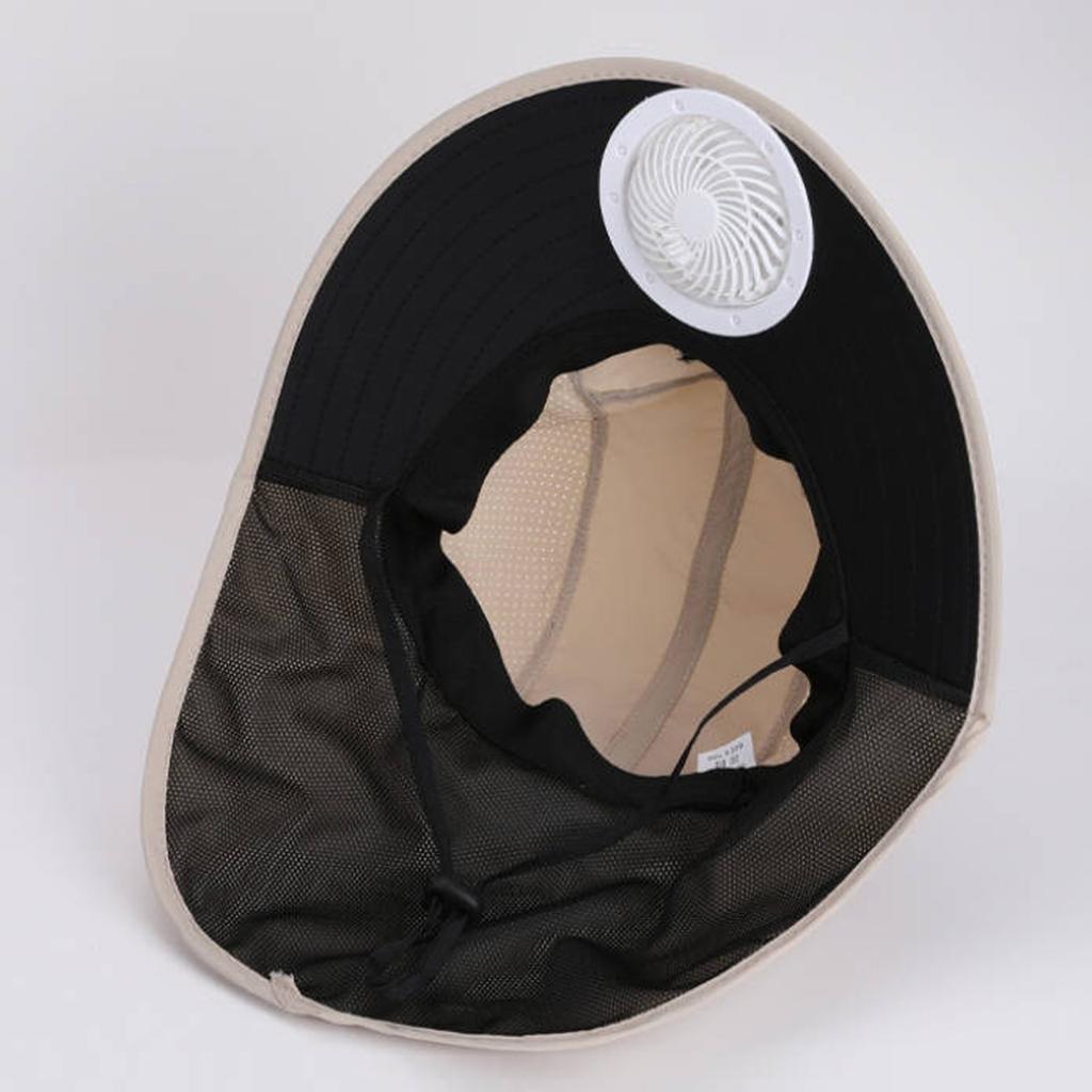 Summer Outdoor Children's Mountaineering Big Fisherman Hat Sun Hat Anti-ultraviolet Fishing Hat Solar Fan Sun Hat
