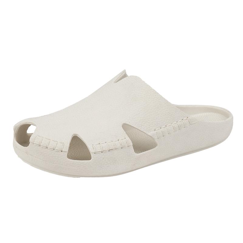 

Мужские летние легкие домашние тапочки из ЭВА, сандалии, обувь, мужские тапочки для улицы, студенческие, женские удобные шлепанцы 36 белый