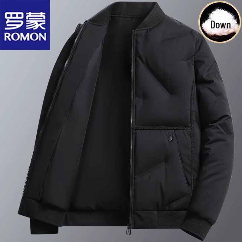 ROMON Men s Stand-Up Collar Warm Down Jacket 5XL чёрный