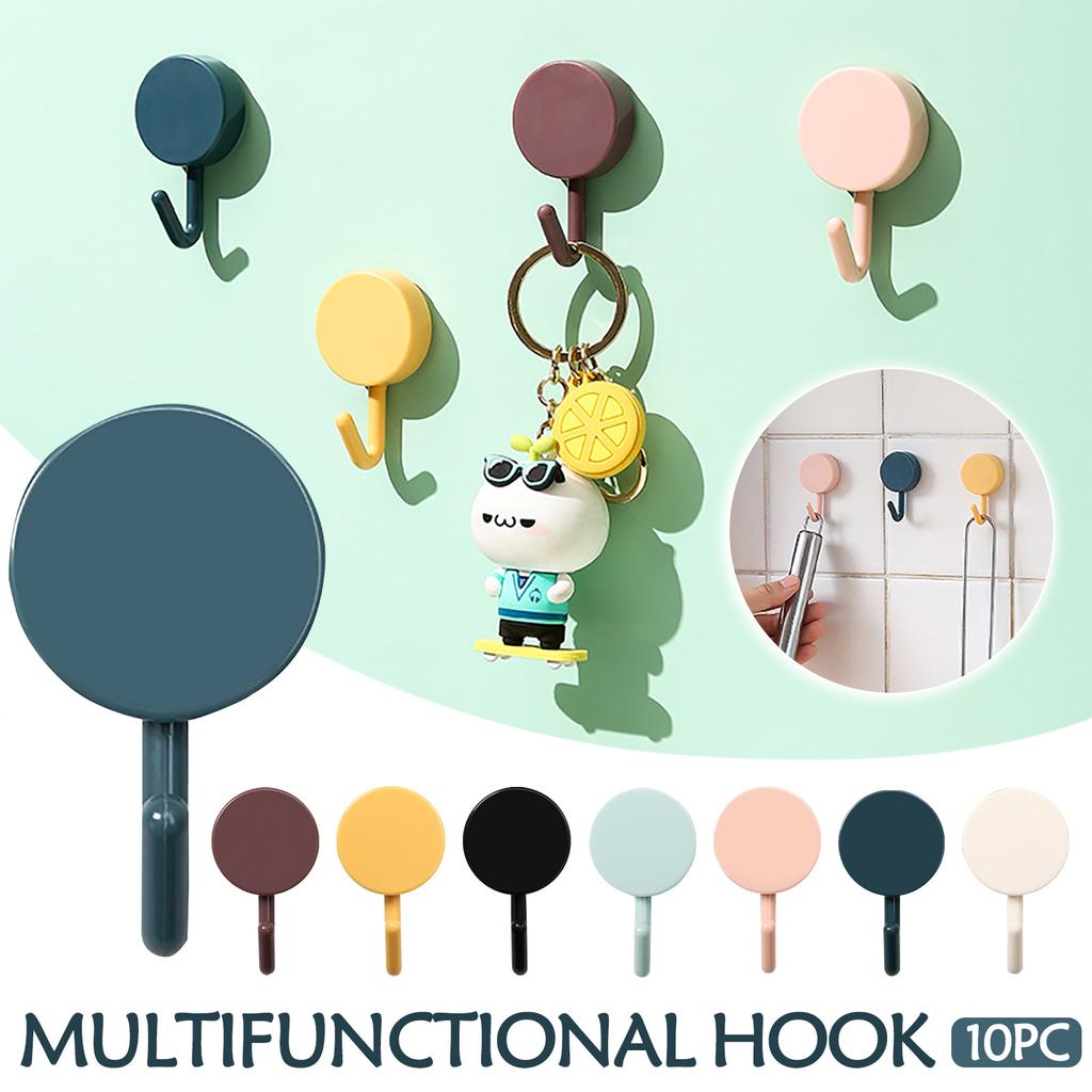 Punching Strong Adhesive Hook Wall Coat Hook Multifunctional Household Hook