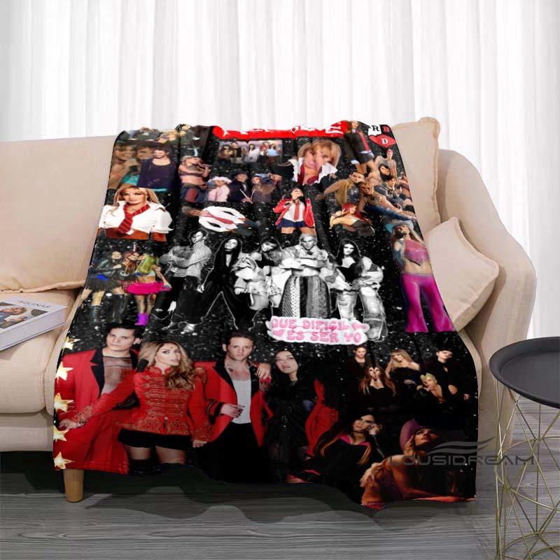 Customizable Mexican Pop Band RBD Printed Blanket Picnic Blanket Warm Soft and Comfortable Blanket Home Travel Birthday Gift