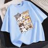 Letnie T-shirty Damskie z Krótkim Rękawem Nowe z Nadrukiem 3D Nowe Streetowe Topy Gorąca Wyprzedaż Letnie Damskie Koszulki Zestaw dla Pary