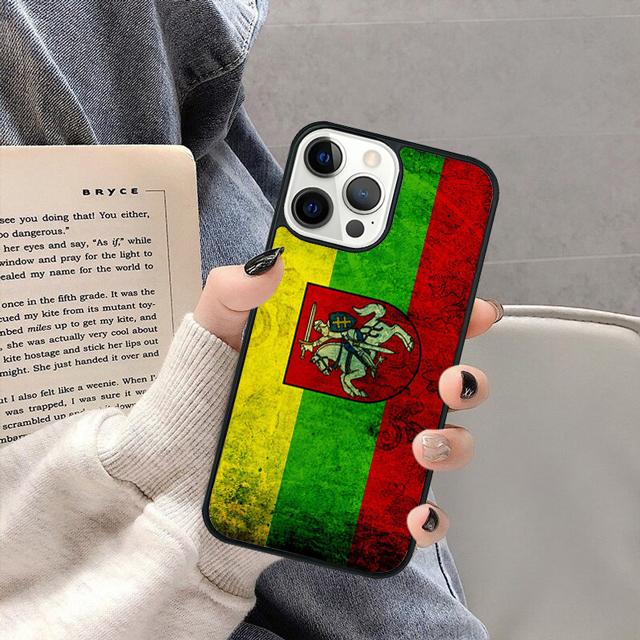 Lithuania Flag Phone Case Cover for iPhone 17 Air 16 16e 15 13 14 11 12 Pro Max Plus Coque Fundas Shell