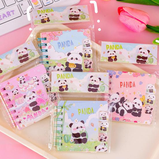 Cartoon Animal Pocket Notebook Wire Bound Memo Notepad 3D Dinosaur Rabbit Panda Mini Spiral Notebook School Office Supplies