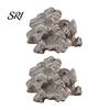 Miniature Rock Garden Decor 2 Pcs Stone Statue Resin Fake Models for Diorama Tranquil Zen Ornament Supplies Micro Train Landscape Railway Sand