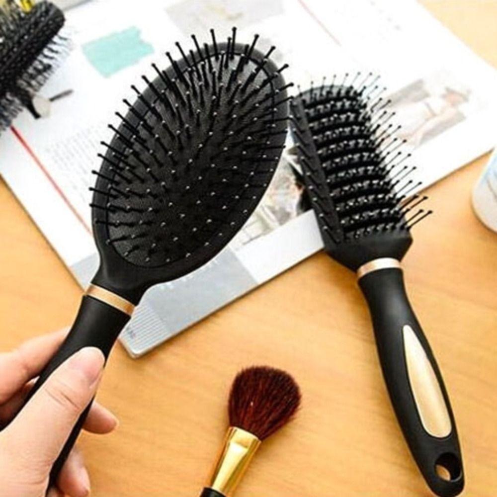 

Curly Wide Teeth Hair Comb Plastic Salon Hair Comb Portable Scalp Massage Comb Unisex Style A