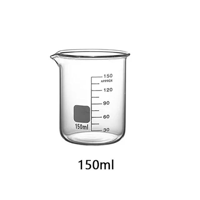 Lab Borosilicate GLass beaker Kitchen Graduated Beakers Measuring Glass Cup Chemical