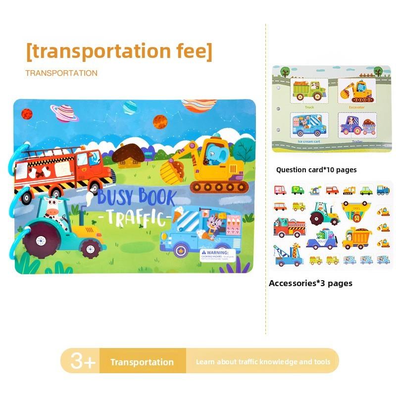 Dinosaur Quiet Stickers Book For Kids Educational Puzzles With Reusable Cards