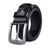 Men'S Belt Two-Layer Pin Buckle Leather Belt 100 Pure Cowhide Youth Learning Casual Overalls Belt