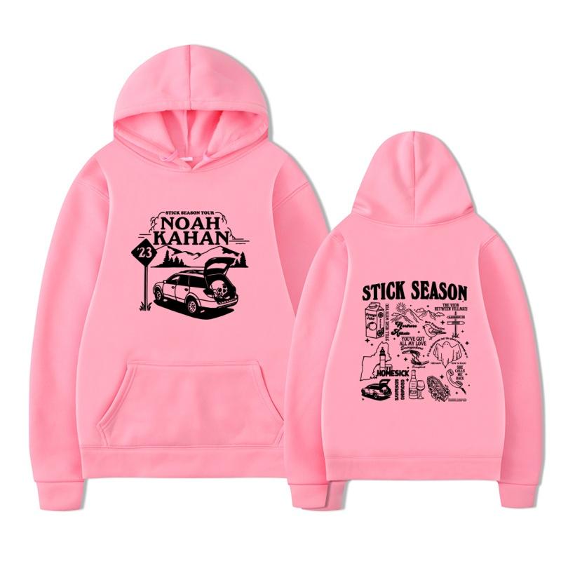 Noah Kahan Stick Season Merch Country Music Album Hoodie Sweatshirt Winter Warm Pullover Top Streetwear Unisex