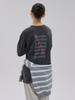 Kelidu Classic Stripe Collared Knit_Gray Ivory