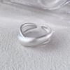 925 Sterling Silver Rings For Women Geometric Fine Jewelry Finger Adjustable Interware Sparkling Ring For Party Birthday Gift