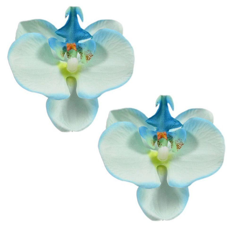 2pcs Korean Style Artificial Butterfly Orchid Decoration Flowers Orchids  Car Home Decoration