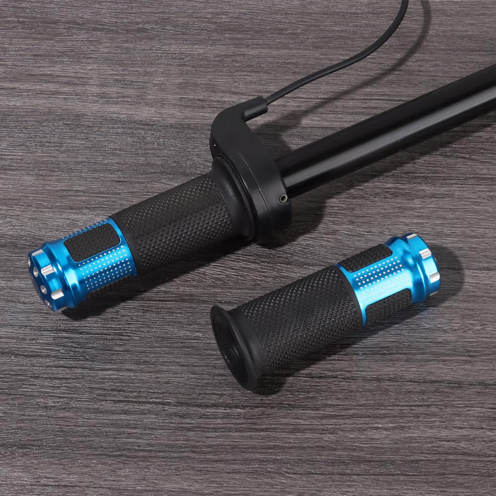 3 Wires Scooter Handle E-Bike Throttle Grip Electric Bicycle Handlebar Blue Twist Accelerator