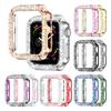 Bling Hülle für Apple Watch Series 9 8 7 6 5 4 3 2 1 SE(Kein Bildschirm) Damen Glitzer Strass Schutzrahmen. 7