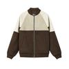 Fila Original Fashion Retro Classic Personality Trendy Casual Color-Block Comfortable Versatile Knitted Jacket Men Jackets Dark-Brown F11M619510FBN