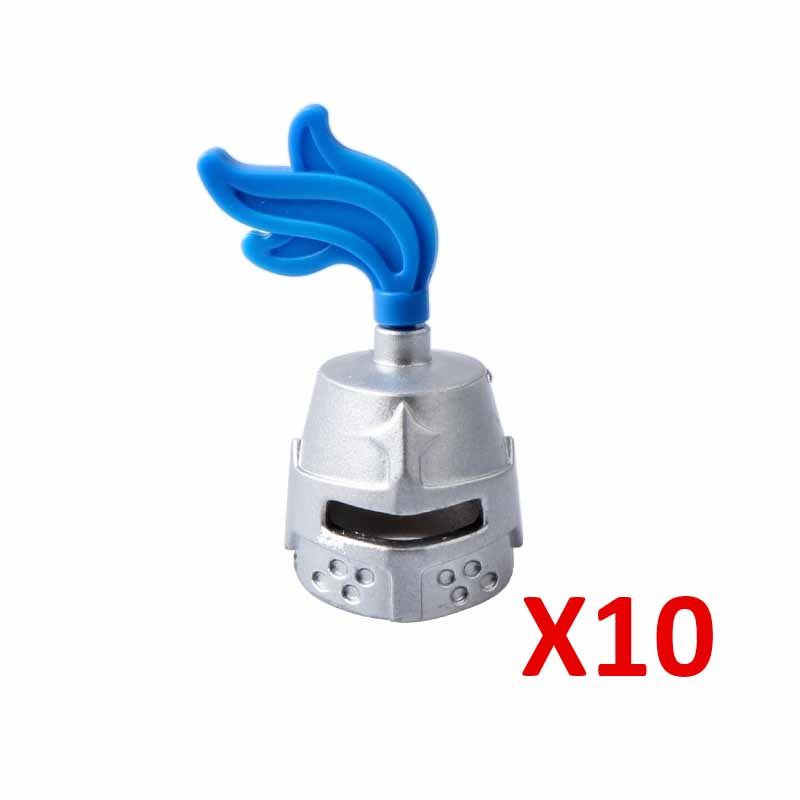 MOC Medieval Knights Building Blocks Accessories Plumes Pauldron Fence Helmet Shield Plush Cloak Soldier Weapons MOC Mini Bricks