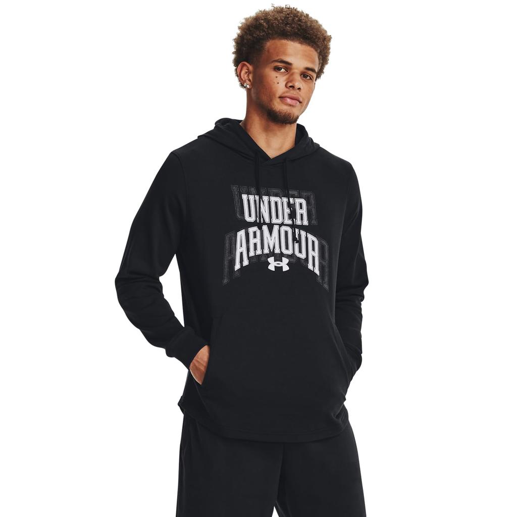 UA Rival Terry Graphic HD Black White XL [Under Armour]