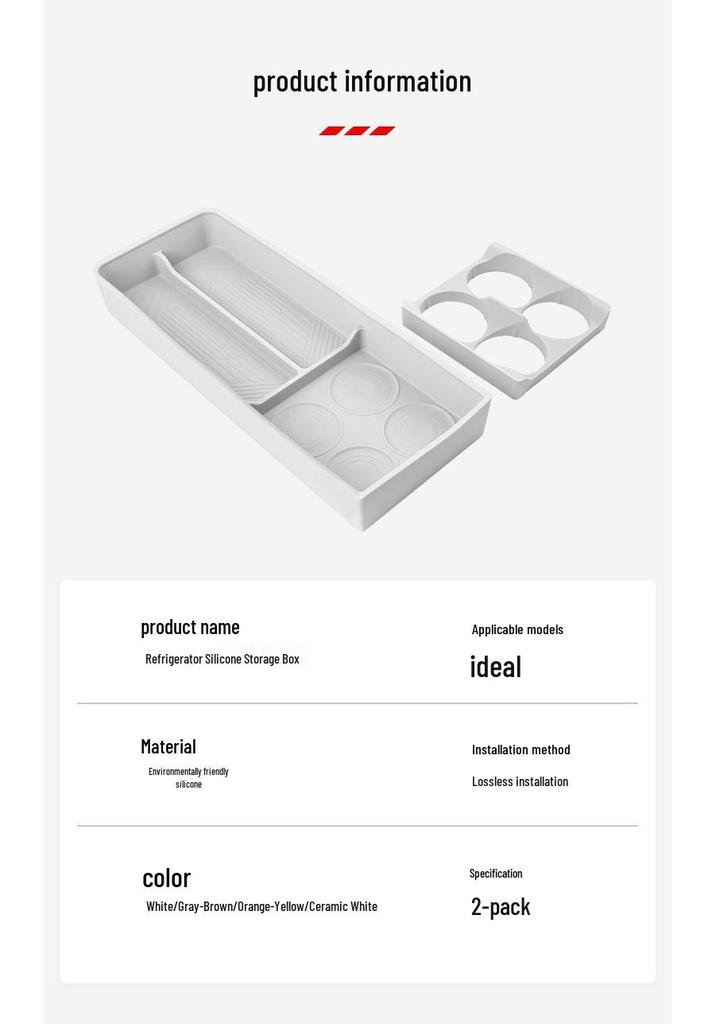 Ideal i6/i8 Refrigerator Silicone Non-slip Mat for Storage and Car Cup Holder Accessories