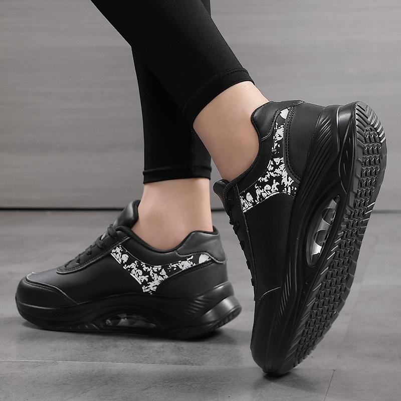 35-42 Dames Store Tykksålede Høydeøkende Luftpute Gyngesko Mote Sport og Fritidssko