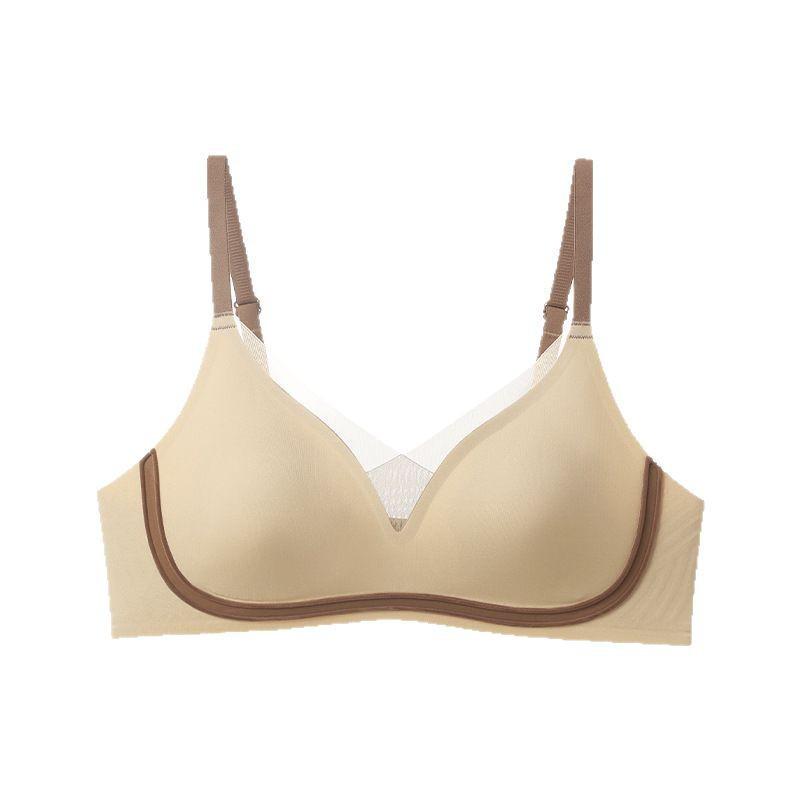 Seamless Jelly Underwear: Women's Light, Breathable Mesh, Wirefree Bra with Petal Cup Support