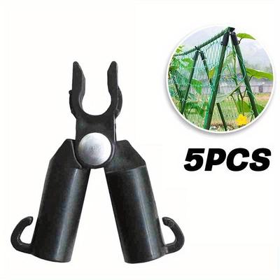 5PCS Plant Support Awning Pillar Accessories A Clip Quickly Garden Up Steel Climbing Vine Pipe Plant Support Bracket Bracket Set