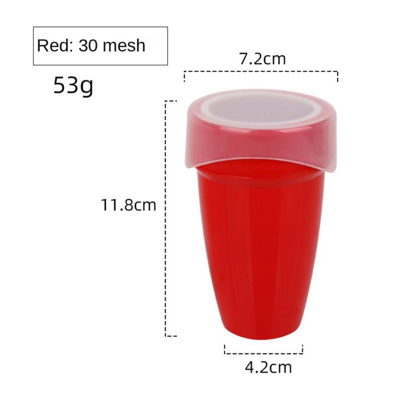 Rotierender Mehlsiebbecher Handgehaltener halbautomatischer Mehlmischer Haushaltsbackwerkzeuge Kunststoff-Mehlsieb Küchenhelfer