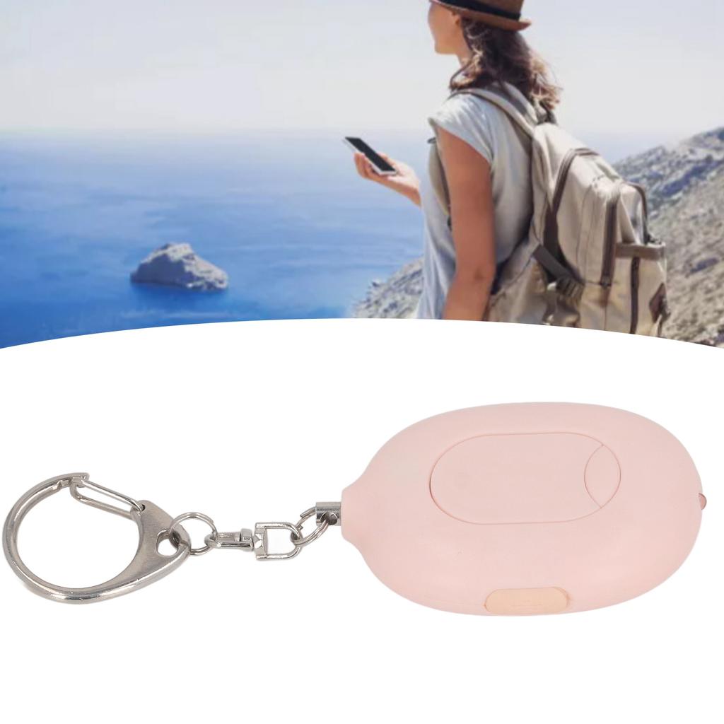 Alarm 130dB Alarm Sound LED Flashlight Fast Charging Versatile   Alarm Keychain for Women Girls