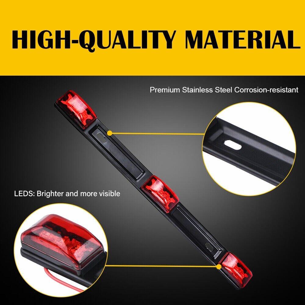 LED Auto Rückleuchten Tagfahrlicht LED Leiste Rote Brems-Blinker Leuchten Dach Decke Seitenmarkierungsleuchten LKW Anhänger Zubehör Universal