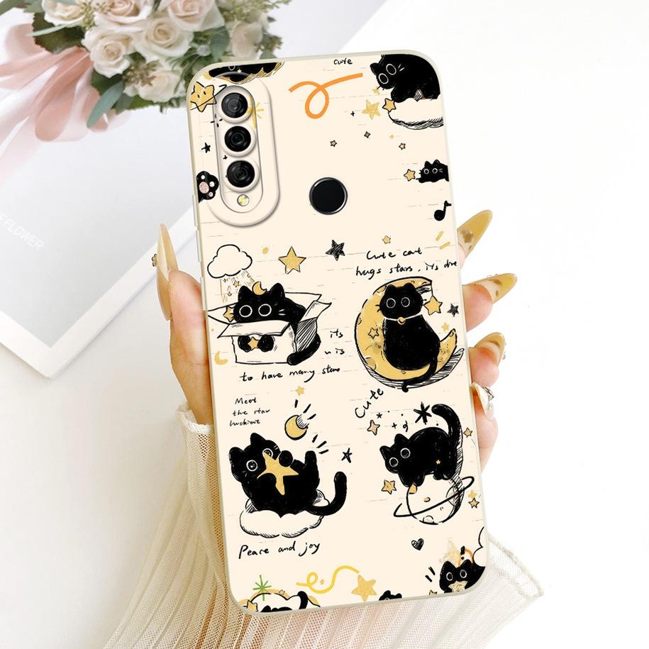 For Huawei P30 Lite Pro Case MAR-LX1M VOG-L04 Cover Cute Cartoon Cat Rabbit Soft Silicone Bumper For Huawei Nova 4e P30Pro Shell