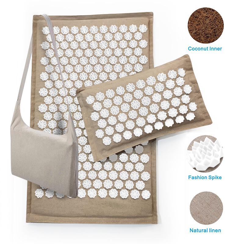 2020 Model Coconut Palm Linen Needle Punch Triangle Lotus