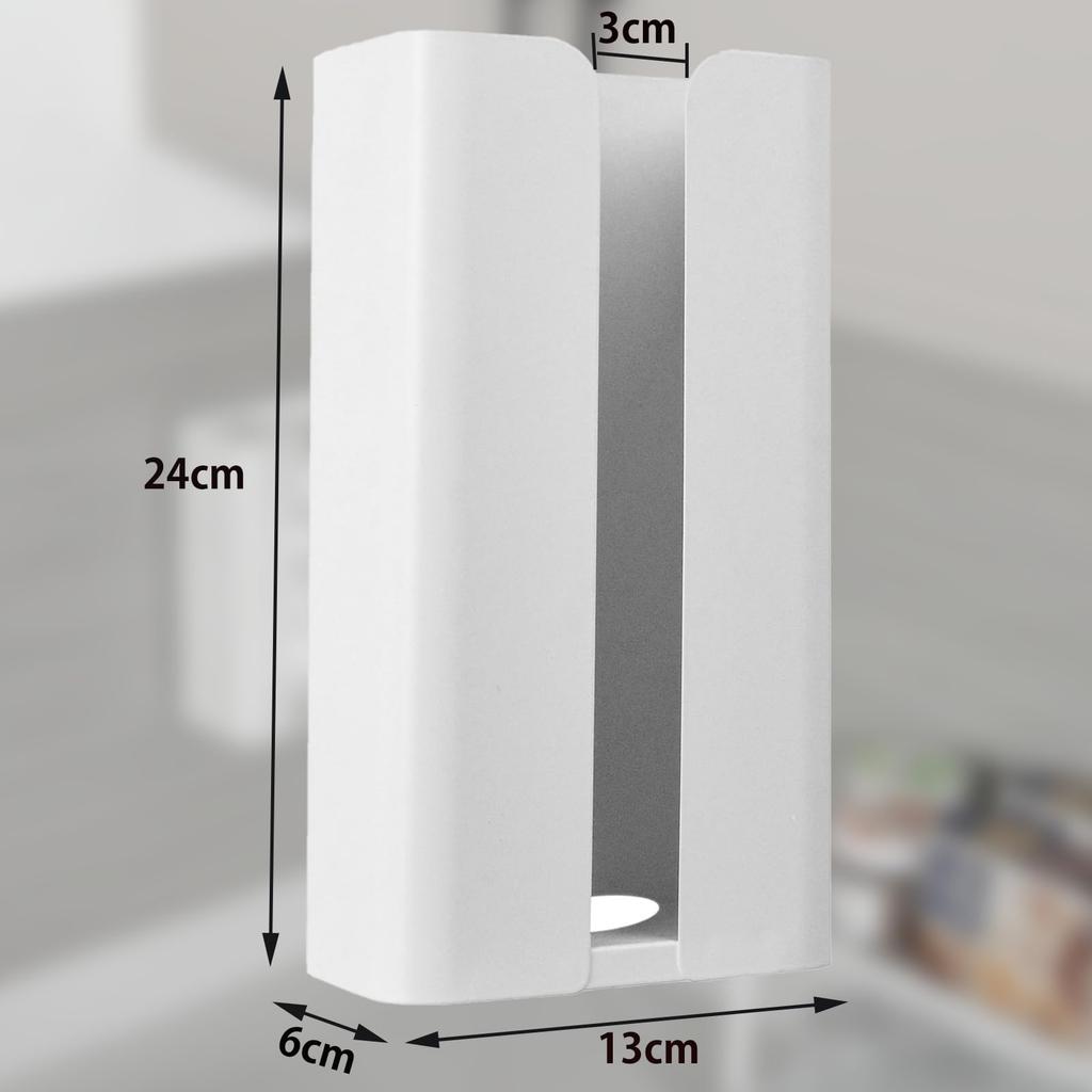 Stylish magnetic tissue perfect for storing tissues in the or vanity holder, wall-mounted, one-handed tear-off, kitchen, bathroom, (white, thin, 6cm)