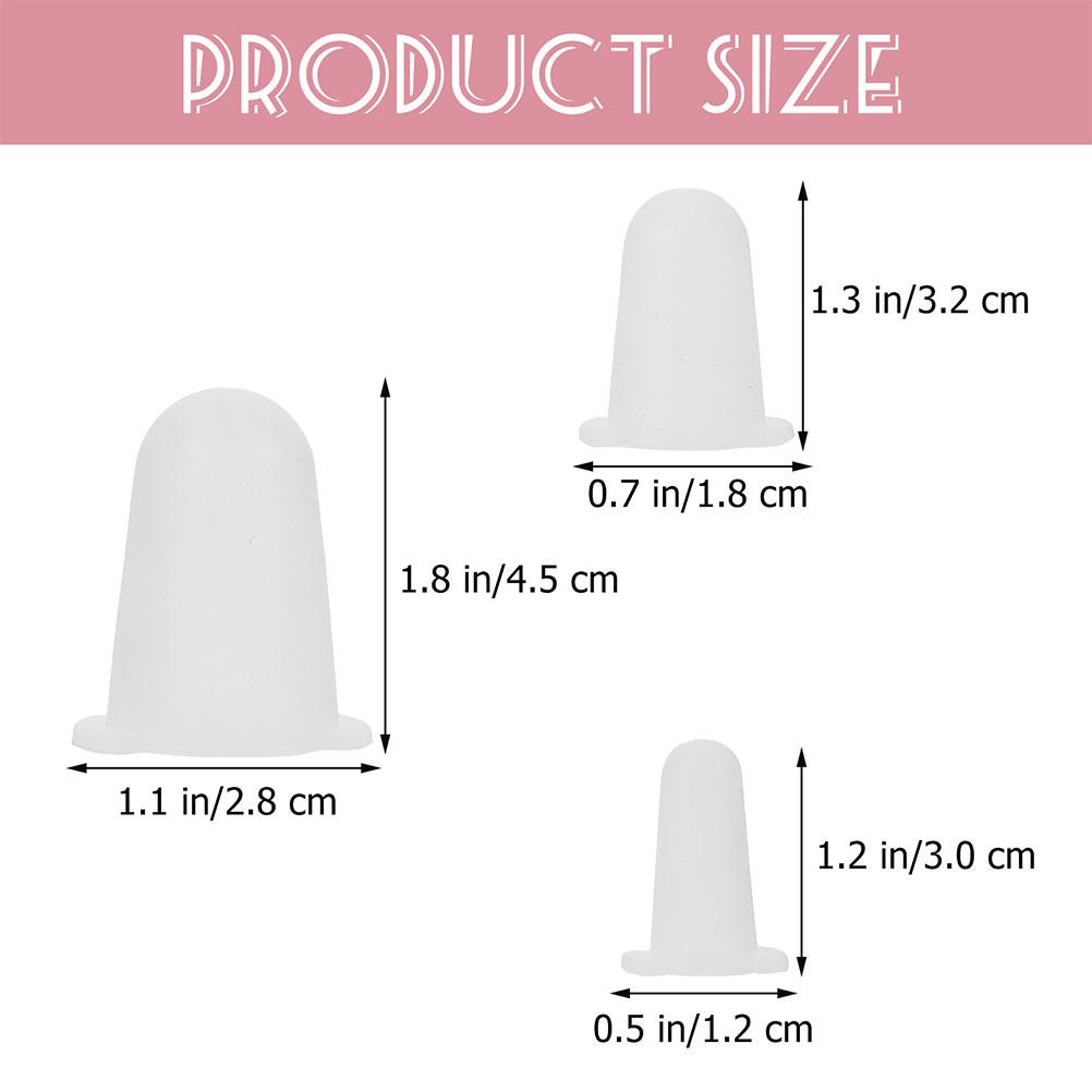 6pcs Silicone Protective Cap For Tips Cake Decoration Nozzle Covers Pastry Bag Accessories Baking Tools Piping Tip Protectors