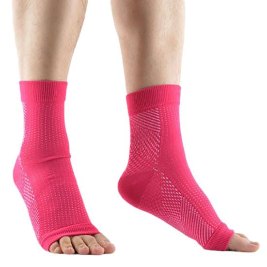 1 Paar Fersensporn Socken Achillessehnenentzündung Linderung Sportliche Fuß Knöchel Bandage Socken Rutschfest Feuchtigkeitstransportierend Herren Damen Zehenlos Knöchel Kompressionsmanschetten