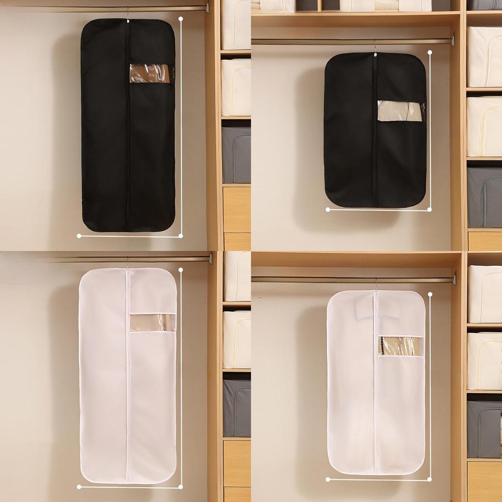 Clothing Dust Cover With Nonwoven Fabric For Wardrobe Protection And Dust Prevention