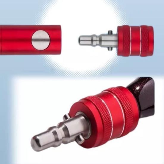 1 Set Fishing Landing Net Head Connector 8MM Quick Release Dip Net Rod Adapter Alloy Converter Fitting Fishing Accessories