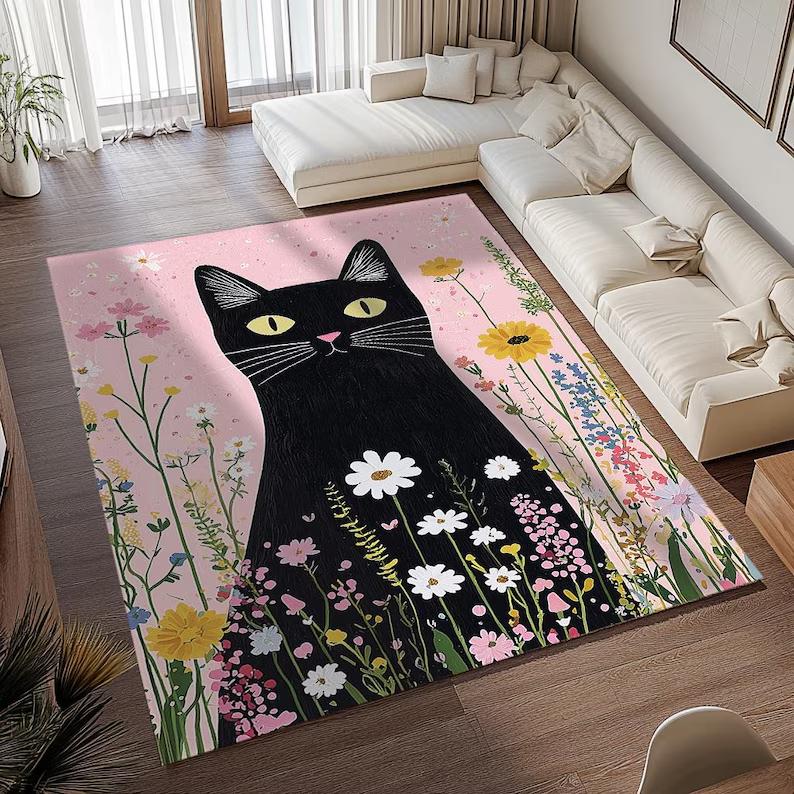 Dining Room Rug Classic Rug Nursery Rug Non Slip Rug Peacock Rugs Multicolored Peacock Rug Animal Rug Thin Rug Entryway Rug