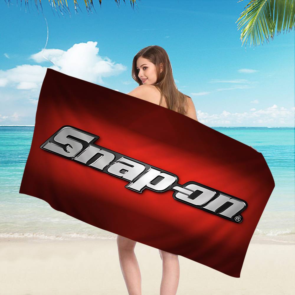 S-Snap On LOGO Microfiber Beach Towel Absorbent Quick dry Soft Yoga Swimming Resort Mountain Climbing Towel