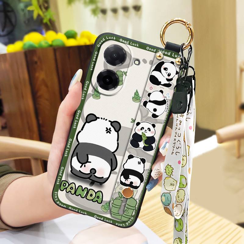 Ochronne etui na telefon z paskiem na nadgarstek dla Redmi A5 4G/Xiaomi Poco C71 4G Tylna okładka Pierścień Modny design Opaska przeciwpyłowa