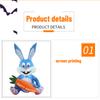 120cm Happy Easter Bunmy Outdoor Inflatable Easter Decoration 2023 Blue Cute Inflatable Rabbit With Led Lights For Garden Yard