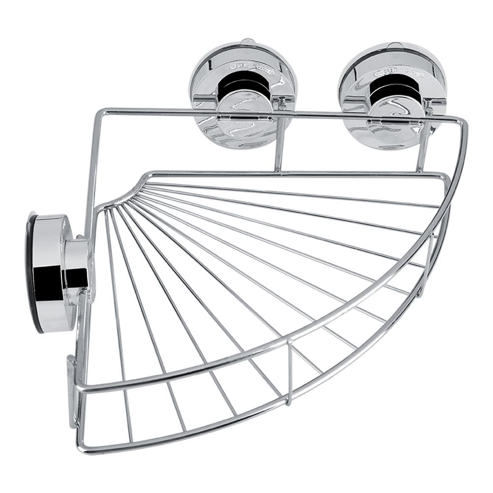 

Triangle Stainless Steel Shower Shelf Storage with Vacuum Suction Cup Kitchen Bathroom