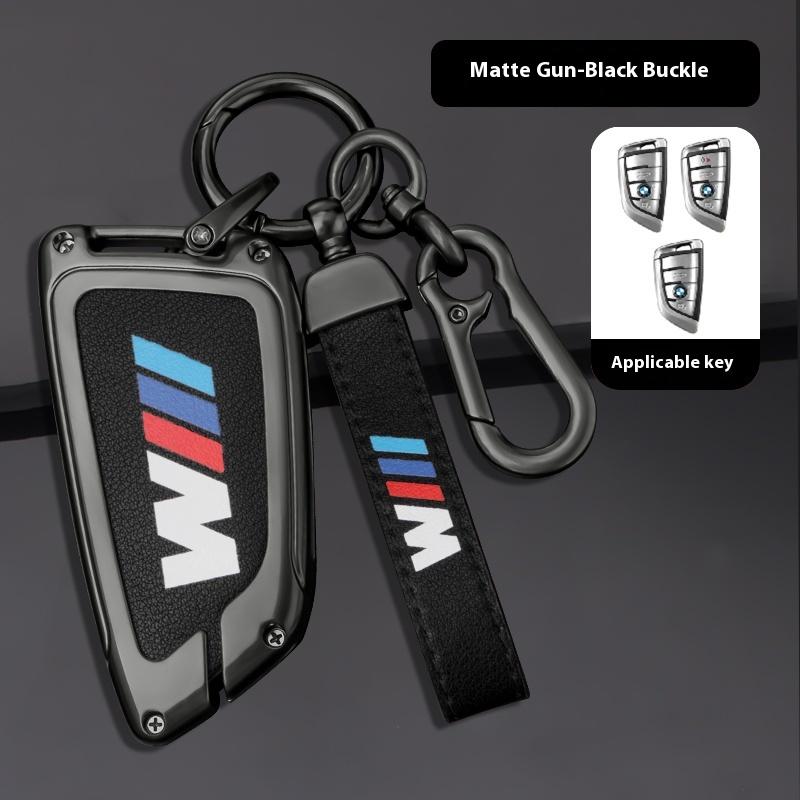 For BMW M E39 E46 E60 E90 F25 F15 F10 F20 F30 F01 G05 G20 X1 X3 X5 Car TPU Zinc Alloy Key Case Bag Car Key Chain Metal Key Shell
