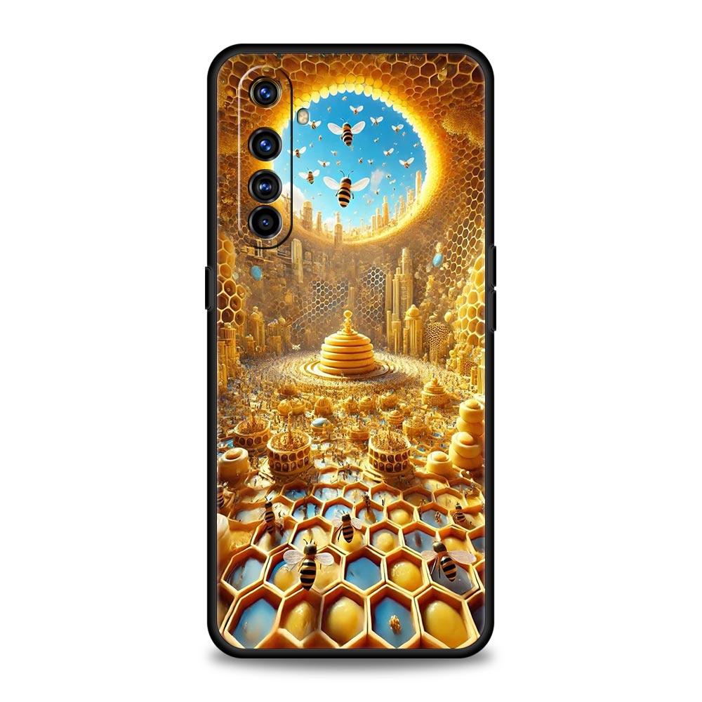 

Honeybee Flower Pattern Case For Realme C67 C63 C55 C53 C35 C25 C21 GT 2 3 5 6 10 11 12 13 Pro Plus 5G Soft TPU Phone Cover Bags Realme 12 Pro