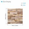 CoCud Dollhouse Floor Tiles, 3.94-inch Square PU Adhesive Wood Grain Floor Sheets for Miniature Dollhouses (Use: Dollhouse Decoration), Pack of 2
