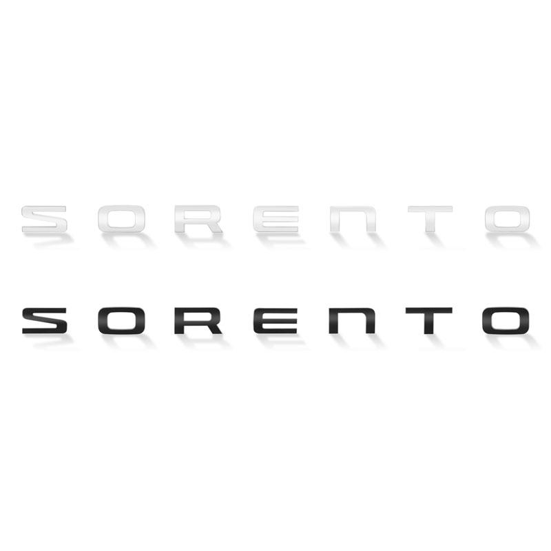 3D ABS SORENTO Letter Logo Rear Bumper Tail Trunk Sticker Car Styling For KIA Sorento 2004-2020 2021 Auto Accessories