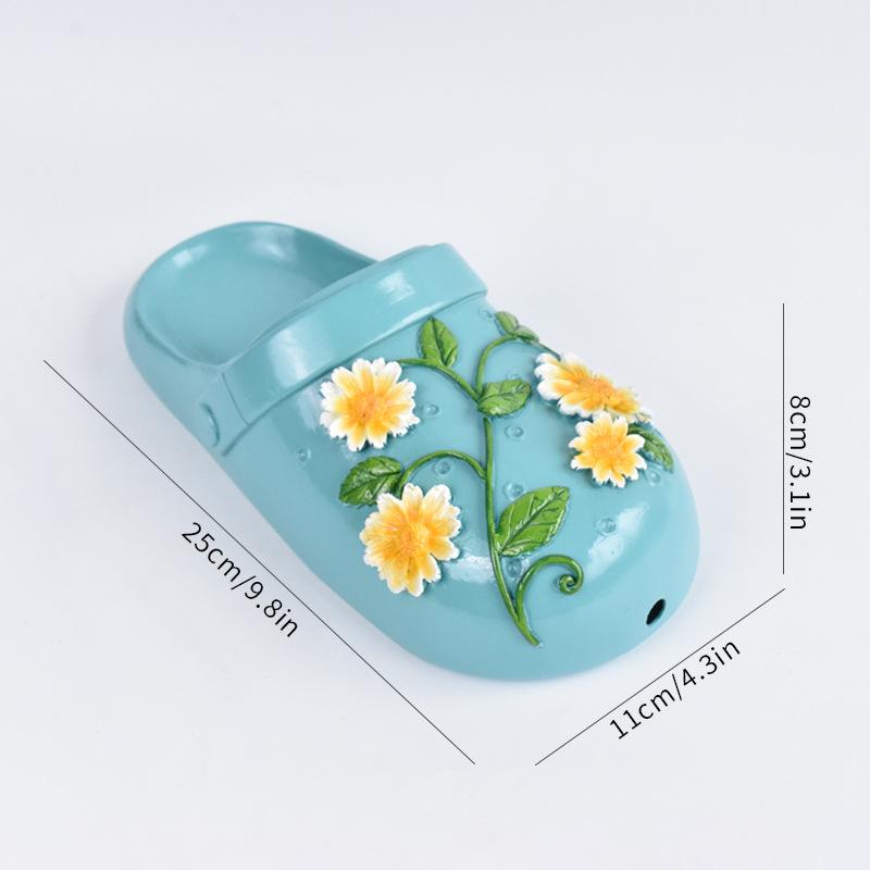 Wall Hanging Flower Pot Creative Slippers Plant Wall Indoor Wall Decoration Flower Outdoor Courtyard Green Plant Hanging Basket