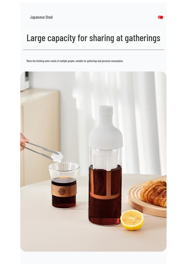 High Borosilicate Glass Cold Brew Coffee & Tea Pot