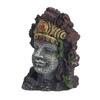 Buddha Head Statue Aquarium Decoration Fish Tank Cave Hideout Buddha Decor Landscaping
