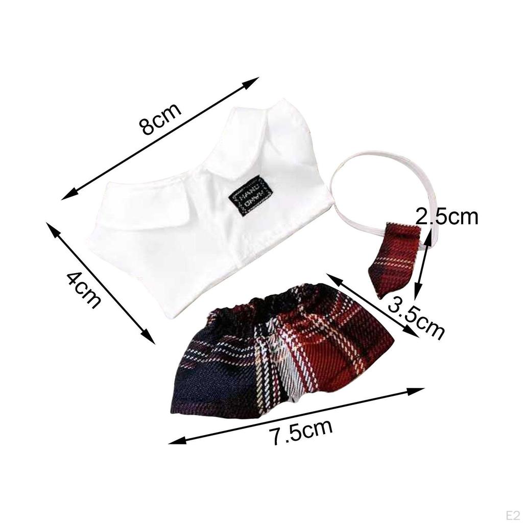 Plush Doll Clothes Soft Photo Props Dress Up Clothing for 6.69inch Boy