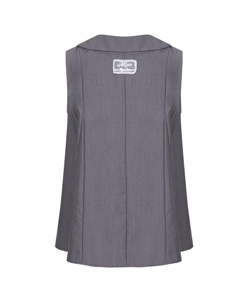 ILLIGO Rope Flare Blouse Charcoal